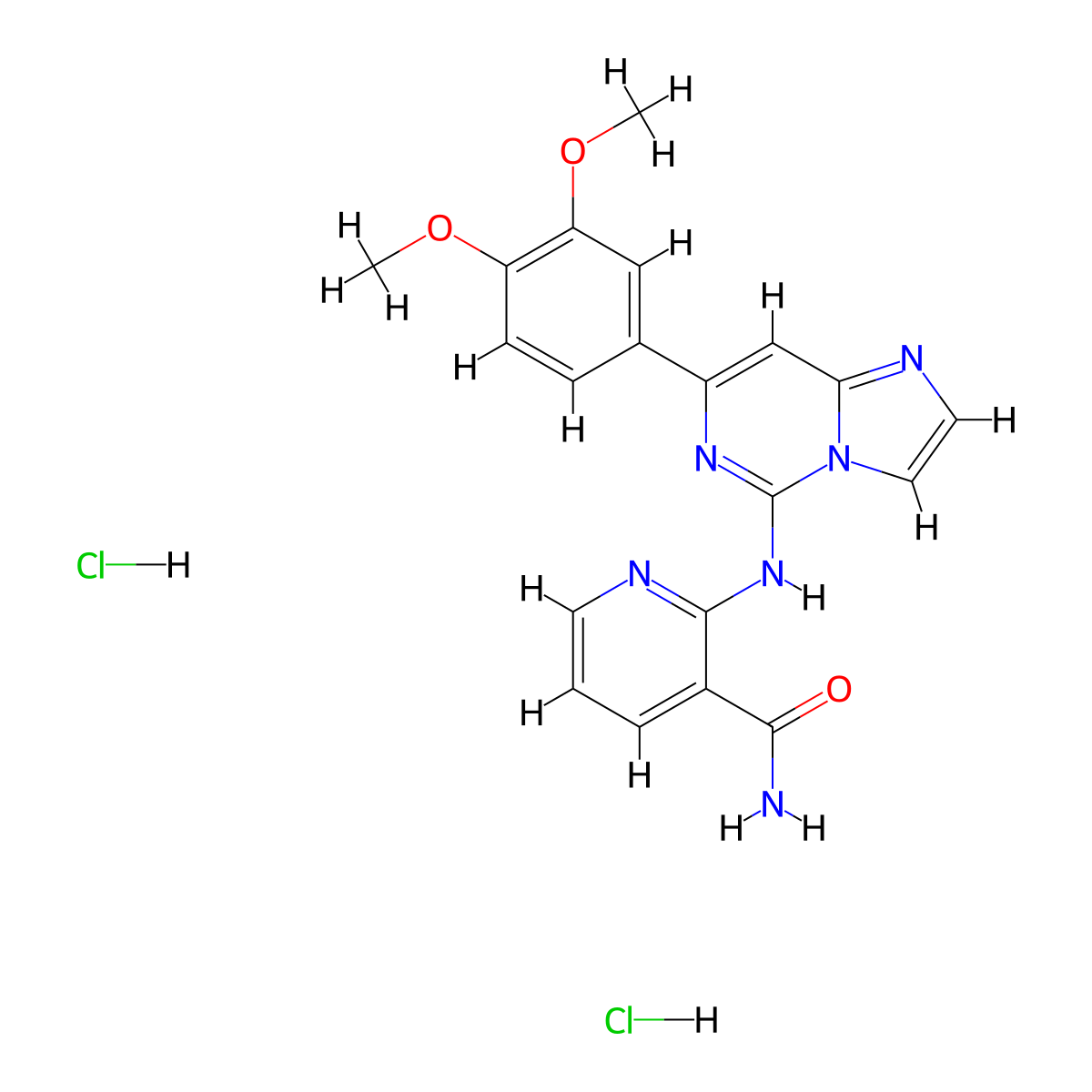 BAY 61-3606 dihydrochloride molecular structure, CAS 648903-57-5