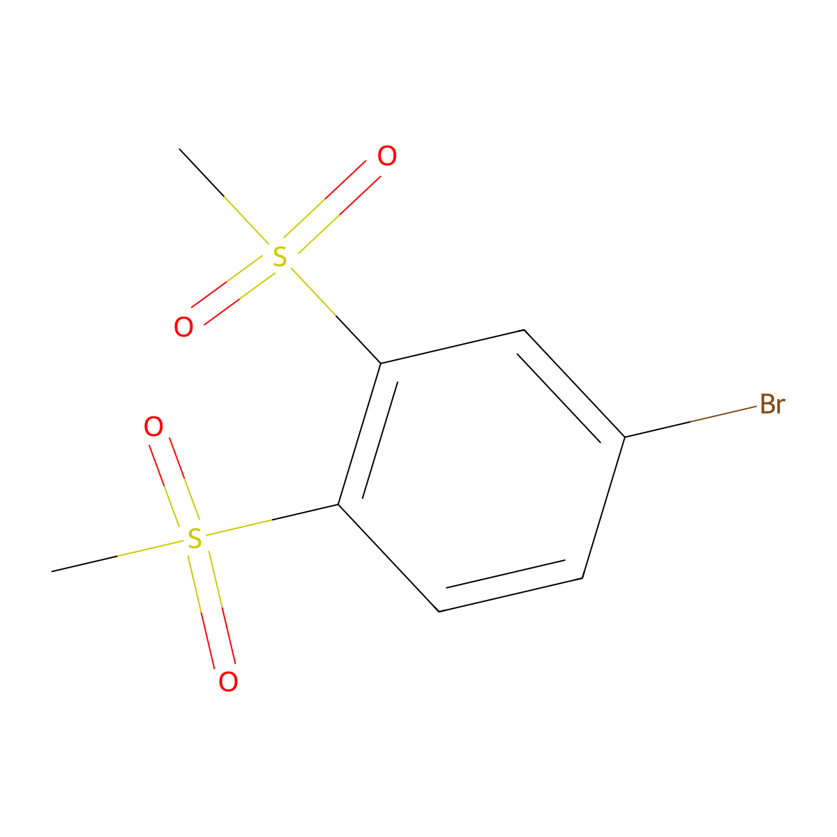 4-Bromo-1,2-di(methanesulfonyl)benzene molecular structure, CAS 648905-19-5