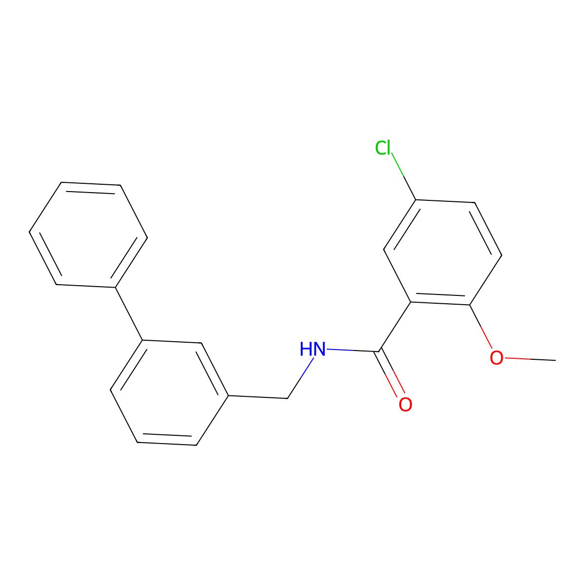 N-[([1,1'-Biphenyl]-3-yl)methyl]-5-chloro-2-methoxybenzamide molecular structure, CAS 648924-37-2