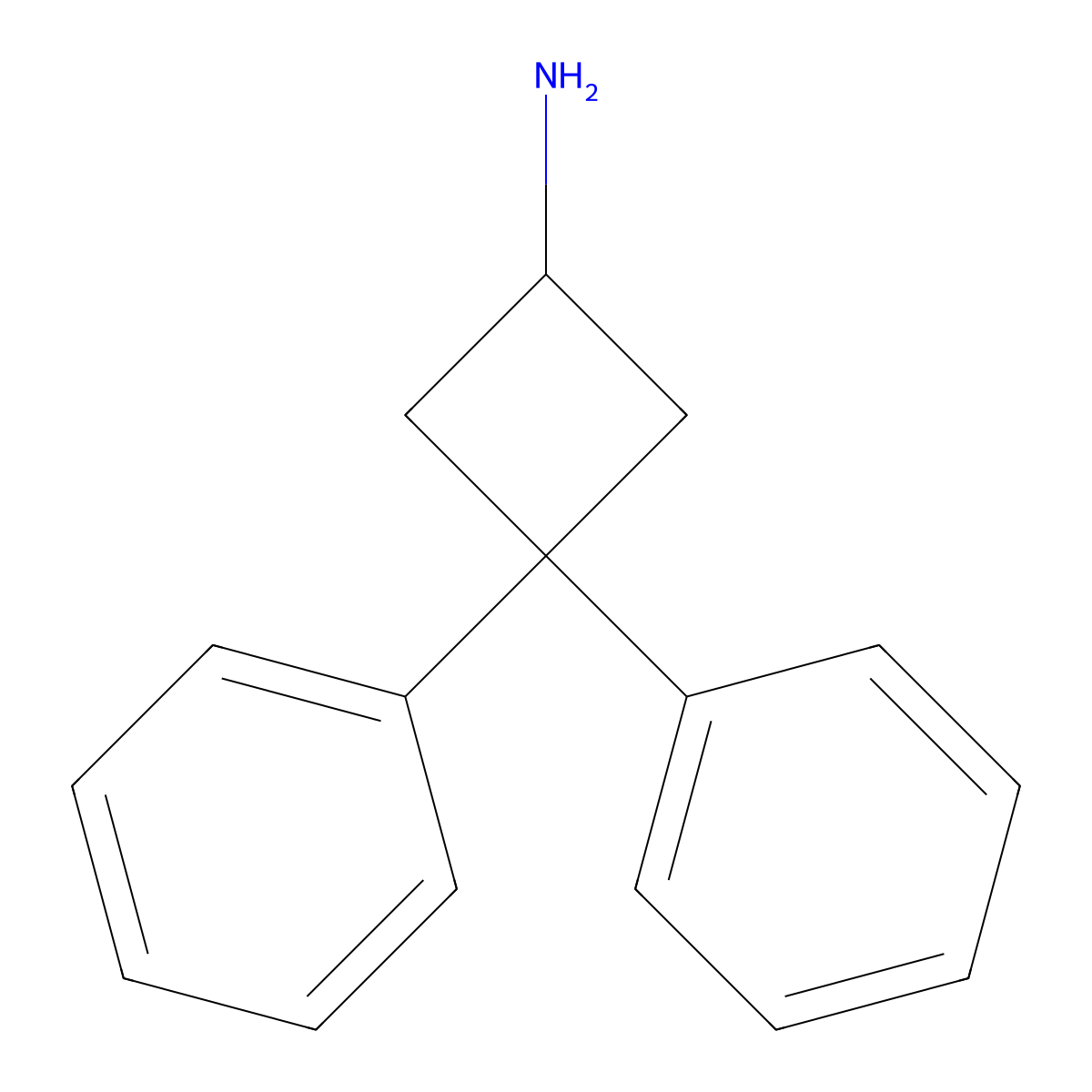 3,3-Diphenylcyclobutanamine molecular structure, CAS 64895-45-0