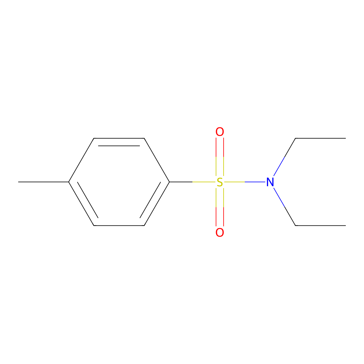 p-Toluenesulfonamide, N,N-diethyl- molecular structure, CAS 649-15-0