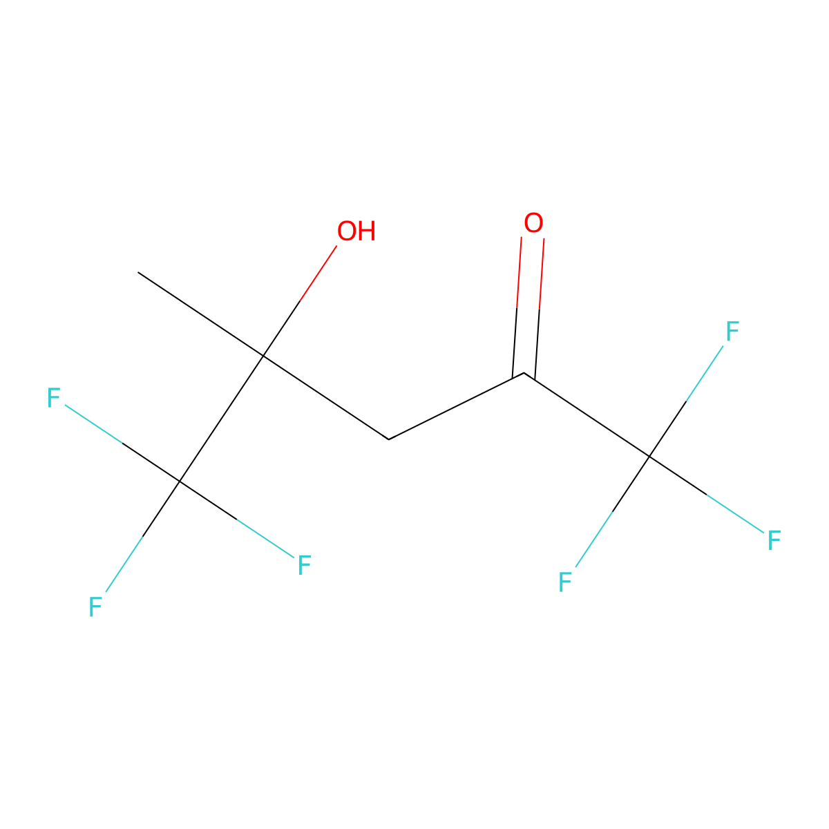 1,1,1,5,5,5-Hexafluoro-4-hydroxy-4-methylpentan-2-one molecular structure, CAS 649-65-0