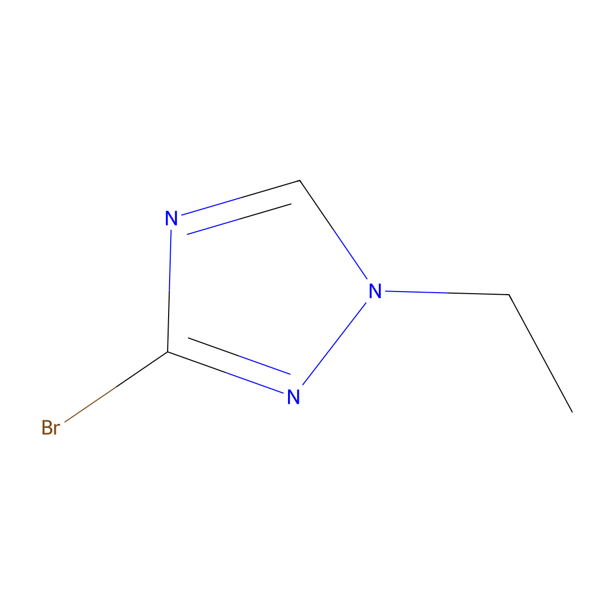 3-Bromo-1-ethyl-1H-1,2,4-triazole molecular structure, CAS 64907-54-6