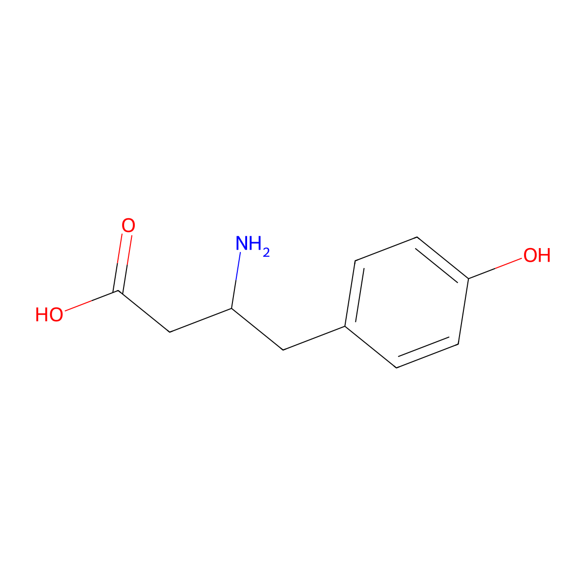 3-Amino-4-(4-hydroxyphenyl)butyric Acid molecular structure, CAS 64913-50-4
