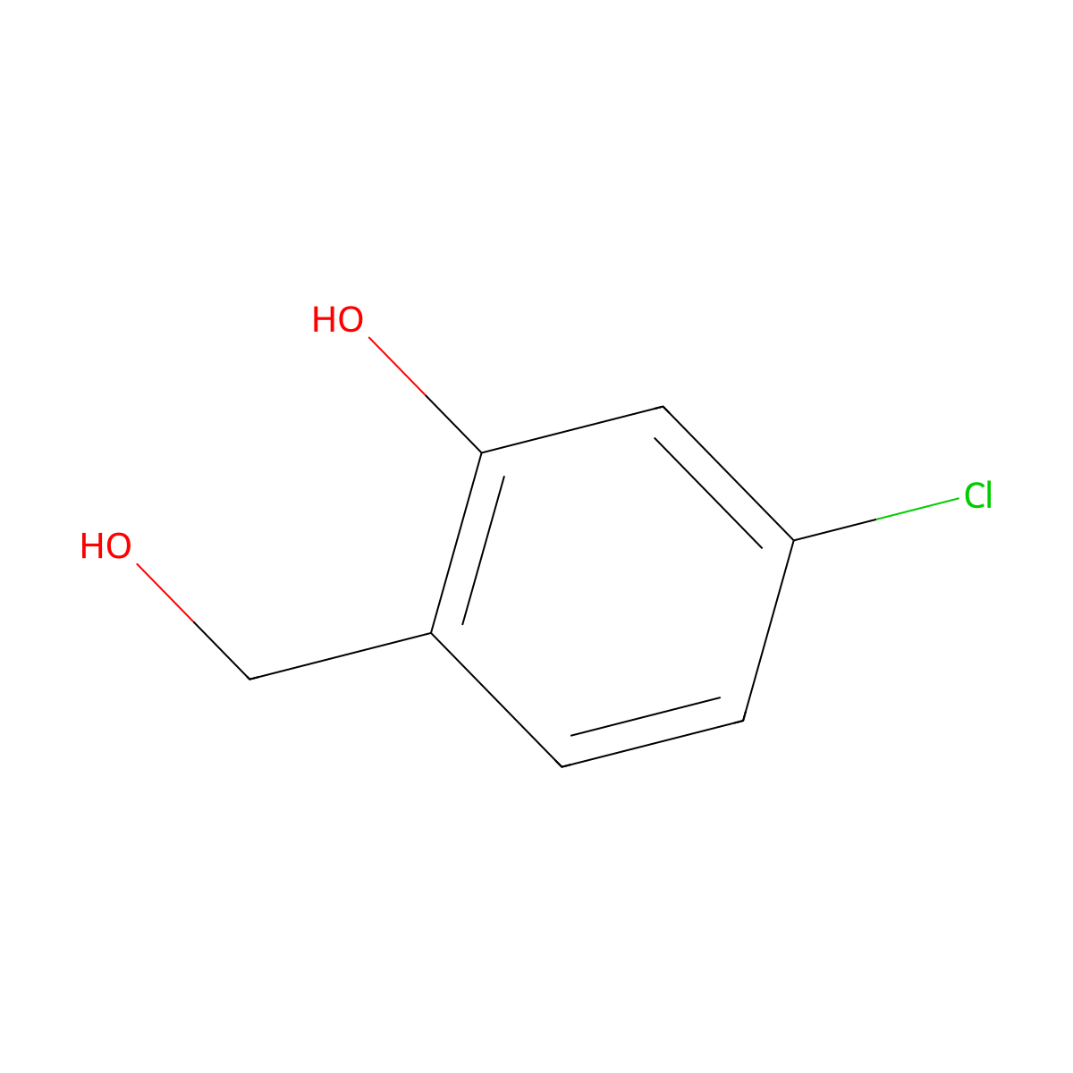 5-Chloro-2-(hydroxymethyl)phenol molecular structure, CAS 64917-81-3