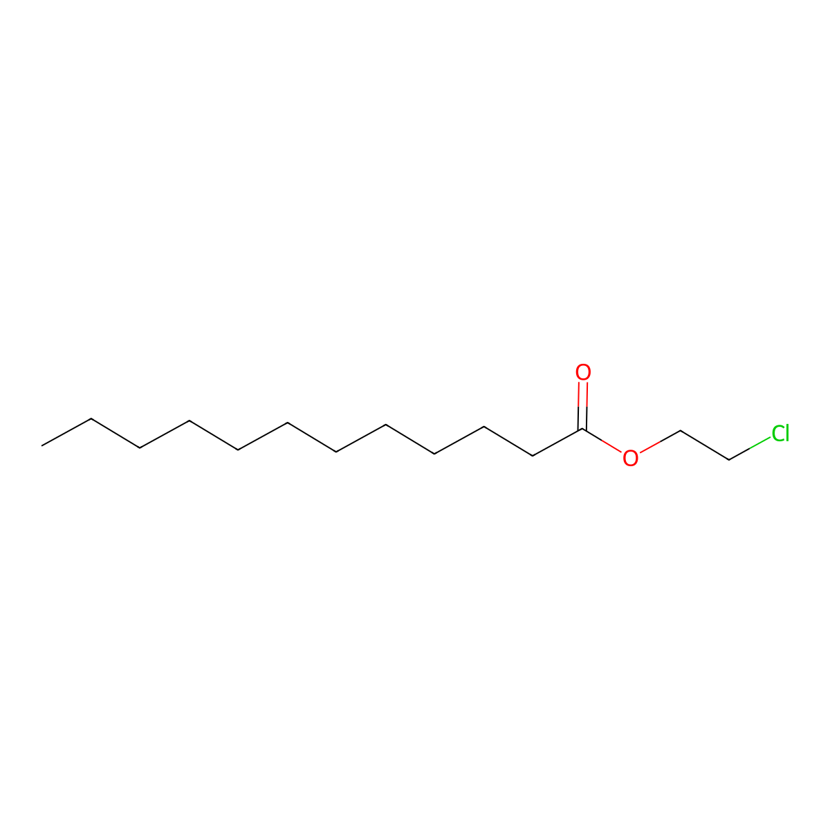 2-Chloroethyl laurate molecular structure, CAS 64919-15-9