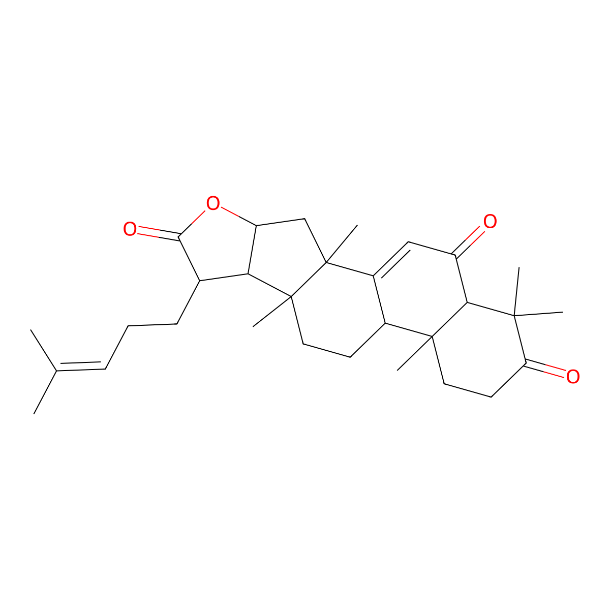 Sendanolactone molecular structure, CAS 64929-59-5