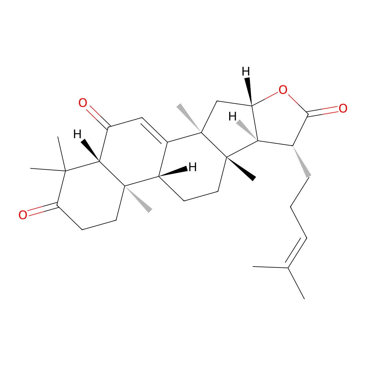 Sendanolactone molecular structure, CAS 64929-59-5
