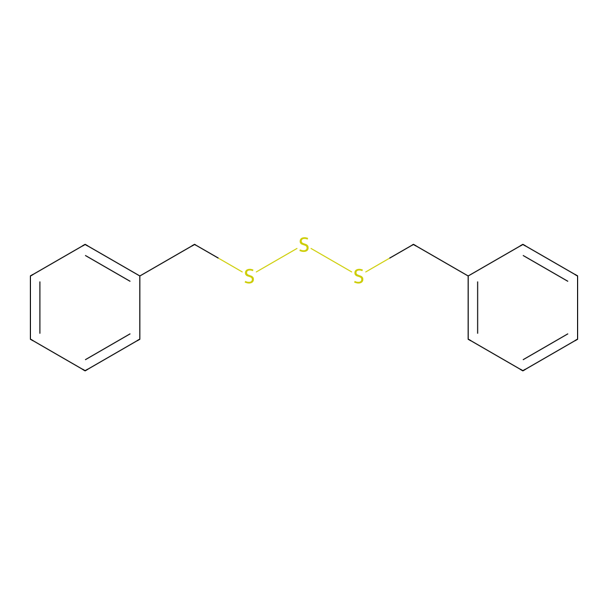 Trisulfide, bis(phenylmethyl) molecular structure, CAS 6493-73-8