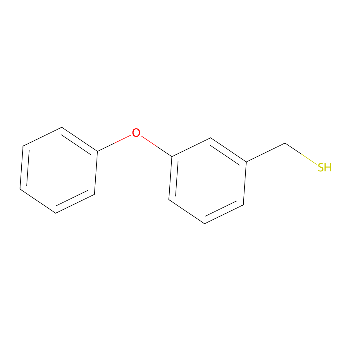 (3-Phenoxyphenyl)methanethiol molecular structure, CAS 64930-95-6
