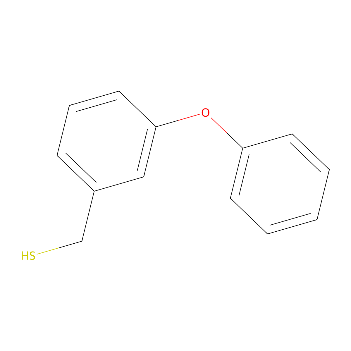 (3-Phenoxyphenyl)methanethiol molecular structure, CAS 64930-95-6