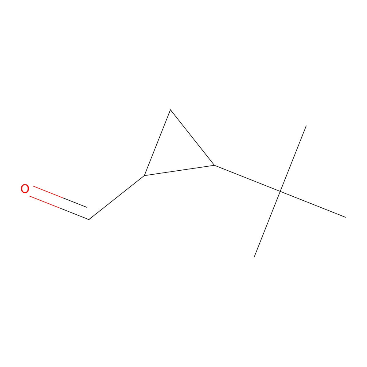 2-Tert-butylcyclopropane-1-carbaldehyde molecular structure, CAS 64940-62-1