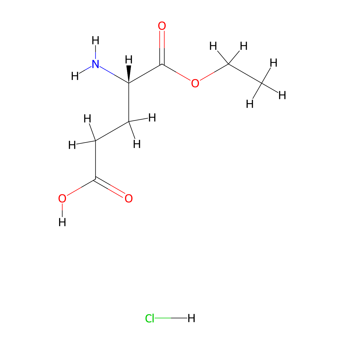 (S)-4-Amino-5-ethoxy-5-oxopentanoic acid hydrochloride molecular structure, CAS 64942-50-3