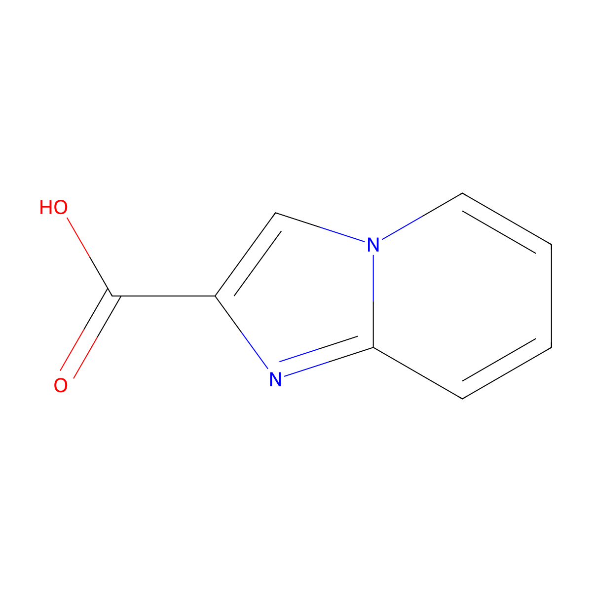 Imidazo[1,2-a]pyridine-2-carboxylic acid molecular structure, CAS 64951-08-2