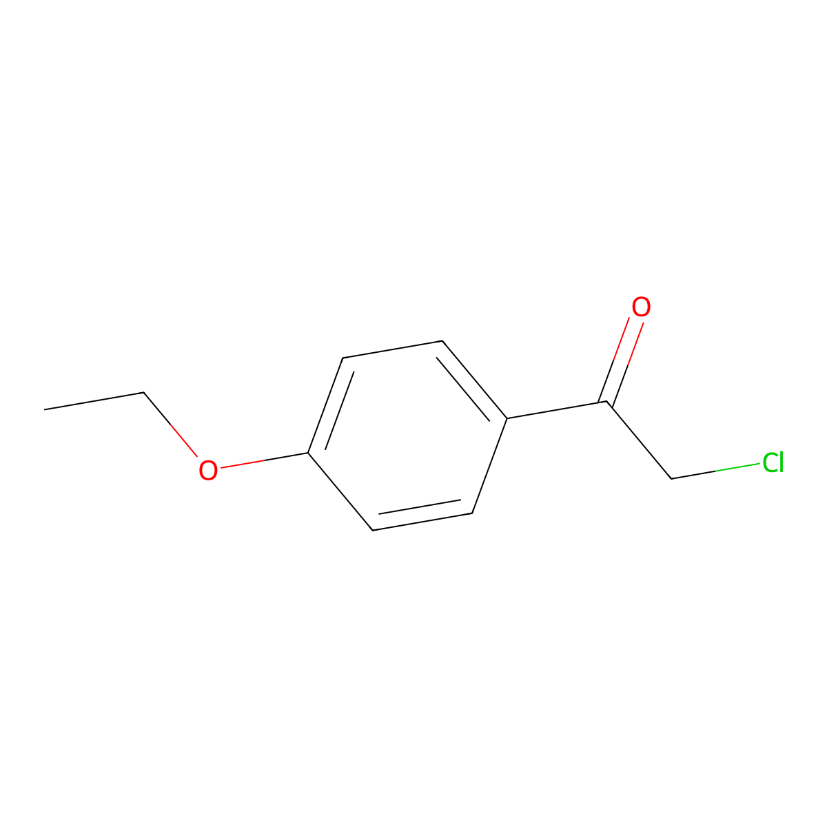 2-Chloro-1-(4-ethoxyphenyl)ethanone molecular structure, CAS 64953-82-8