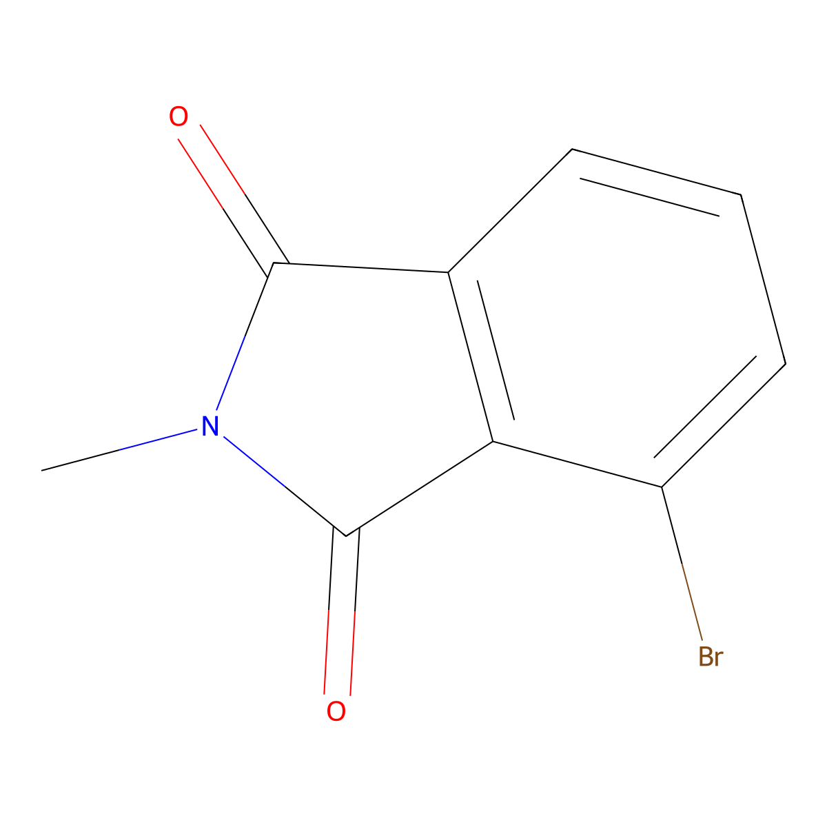N-methyl-3-bromophthalimide molecular structure, CAS 64954-16-1