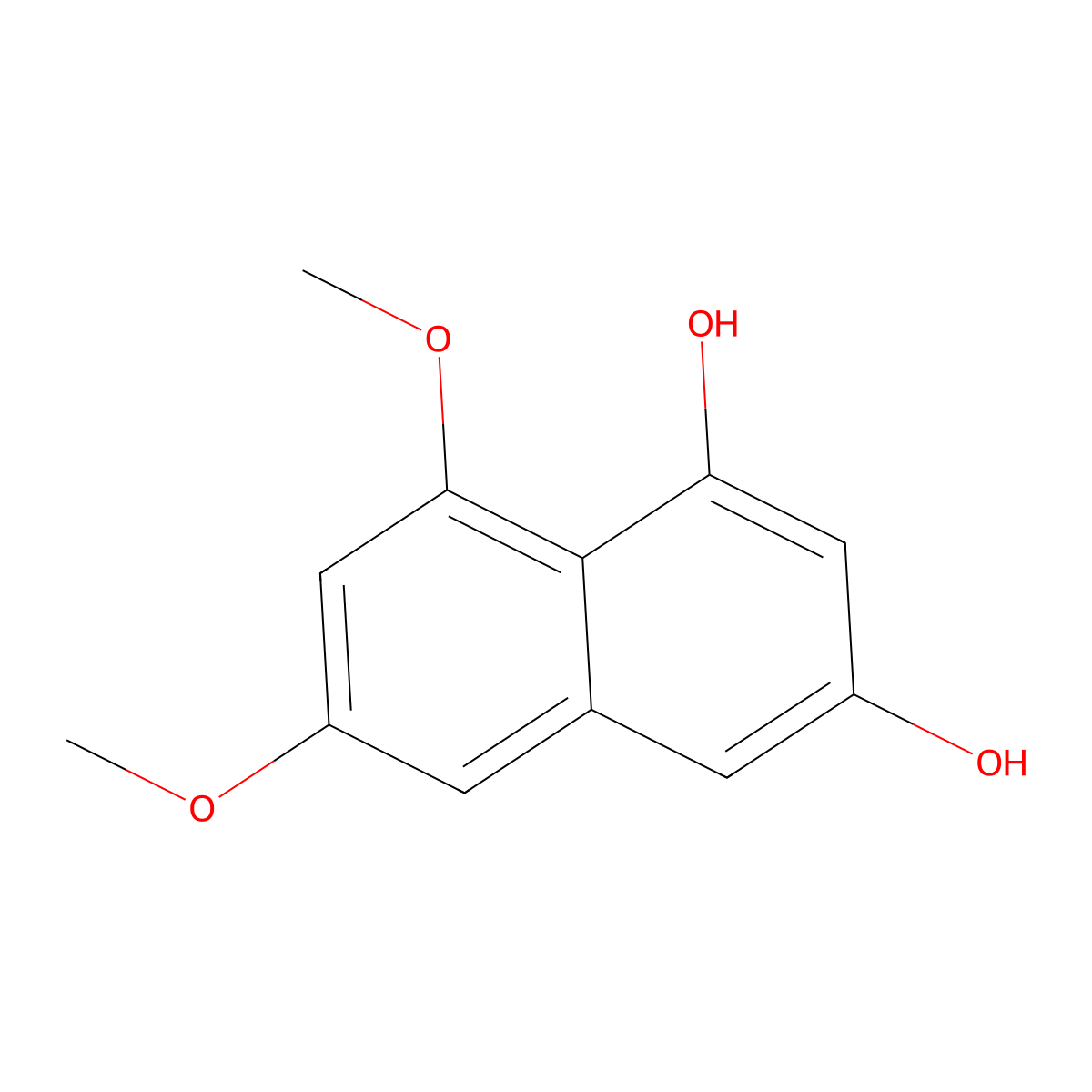 6,8-Dimethoxynaphthalene-1,3-diol molecular structure, CAS 64954-45-6