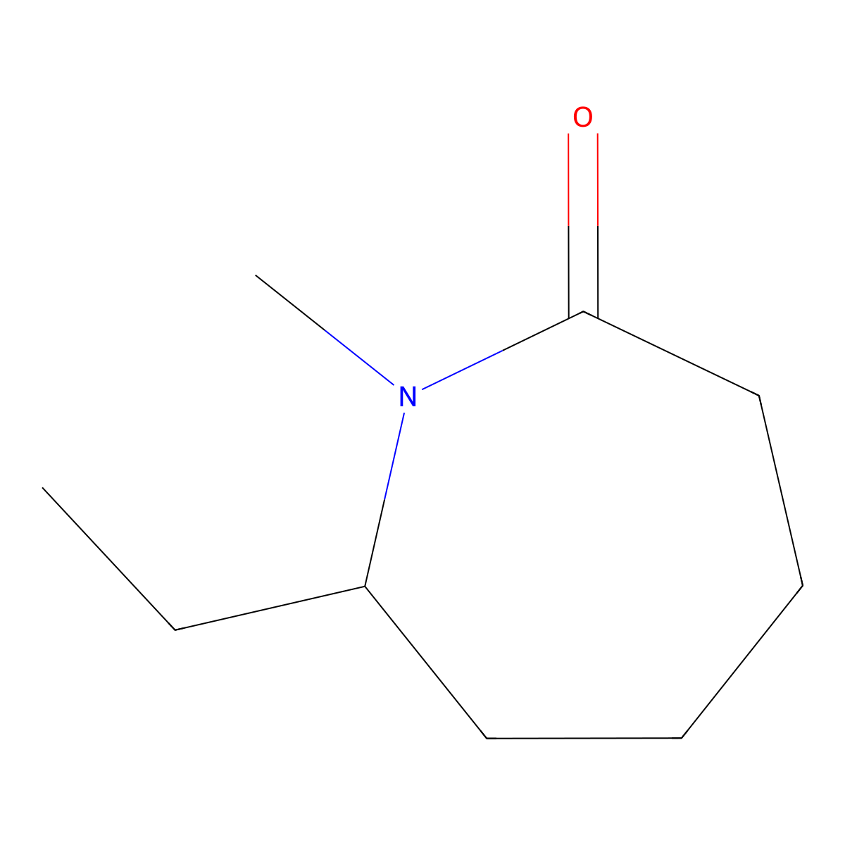 7-Ethyl-1-methylazepan-2-one molecular structure, CAS 649549-98-4