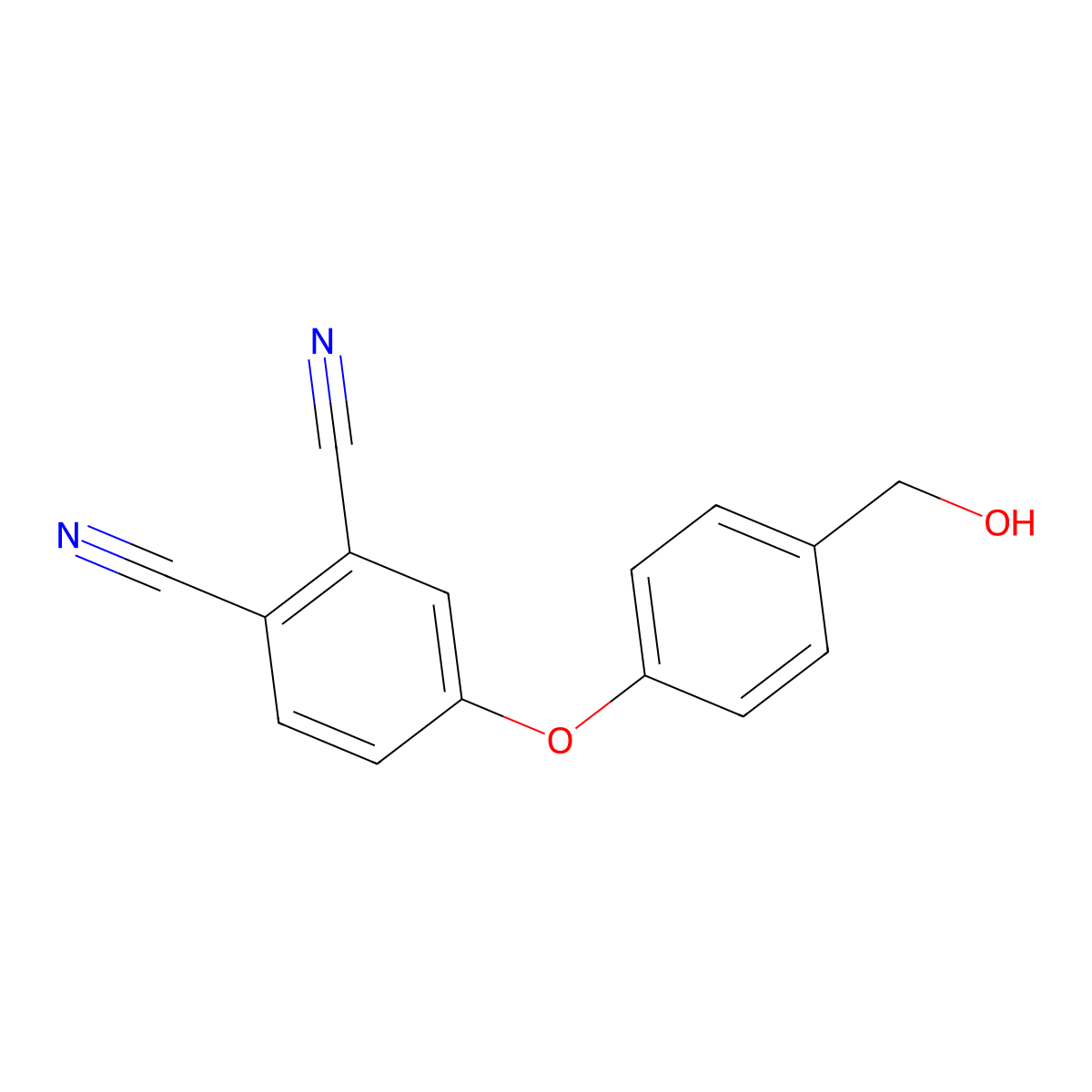 4-(4-(Hydroxymethyl)phenoxy)phthalonitrile molecular structure, CAS 649553-07-1