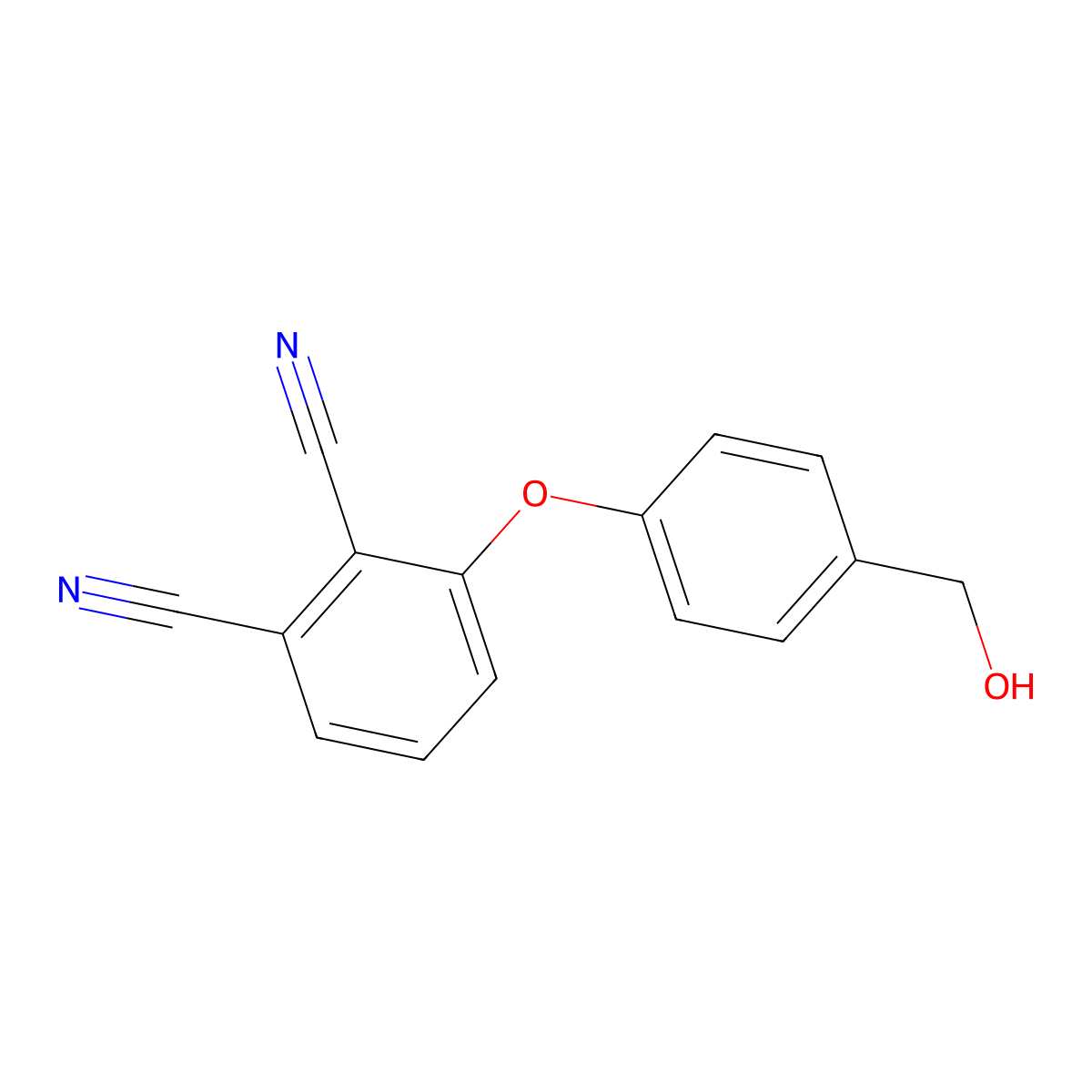 3-(4-(Hydroxymethyl)phenoxy)phthalonitrile molecular structure, CAS 649553-08-2