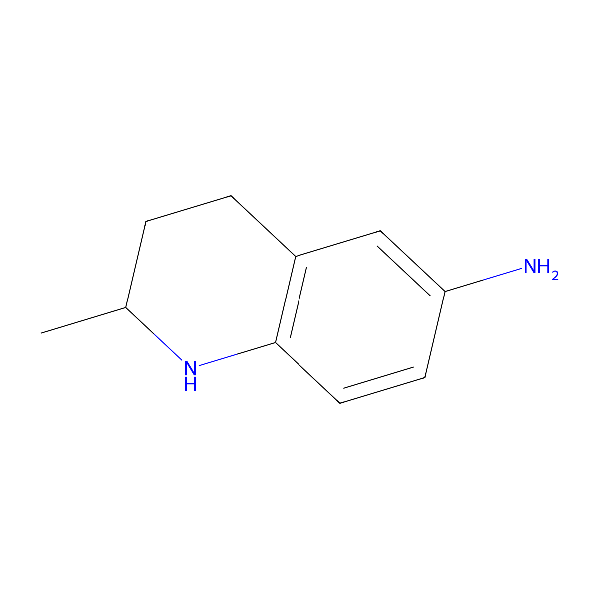 2-Methyl-1,2,3,4-tetrahydroquinolin-6-amine molecular structure, CAS 649569-61-9