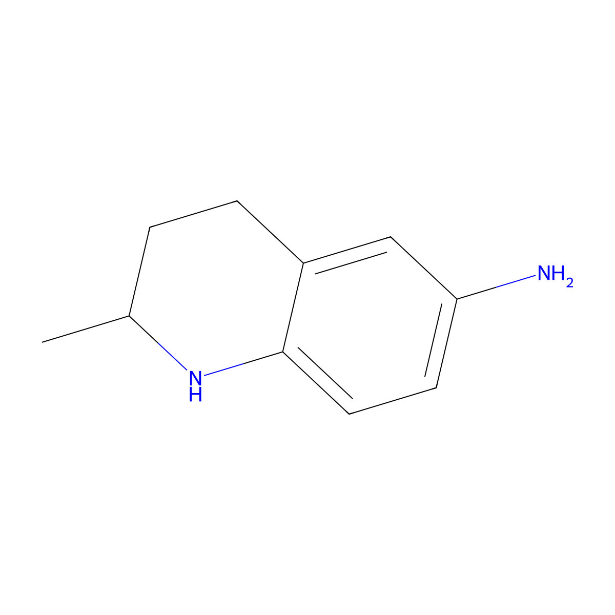 2-Methyl-1,2,3,4-tetrahydroquinolin-6-amine molecular structure, CAS 649569-61-9