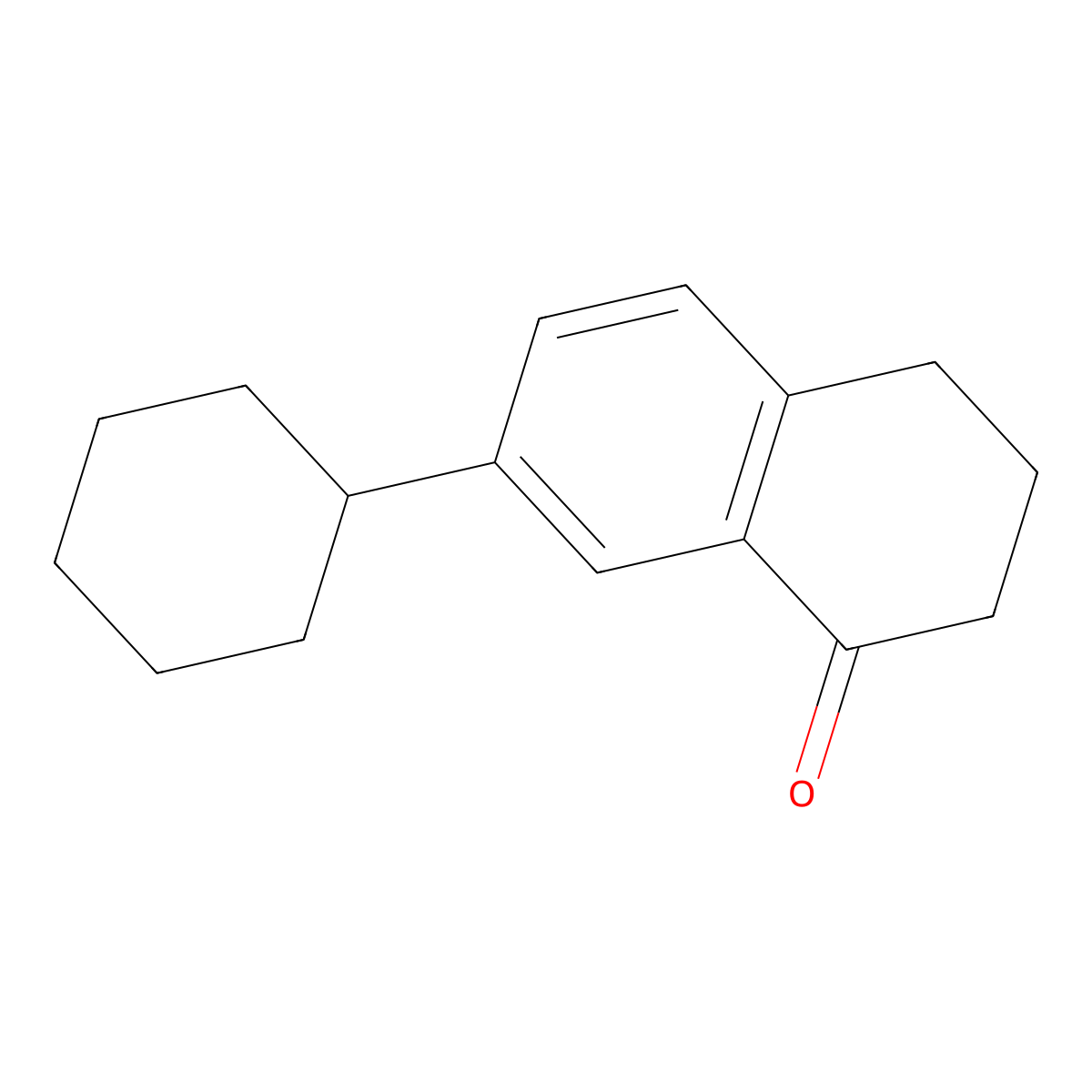 7-Cyclohexyl-1-tetralone molecular structure, CAS 64959-04-2