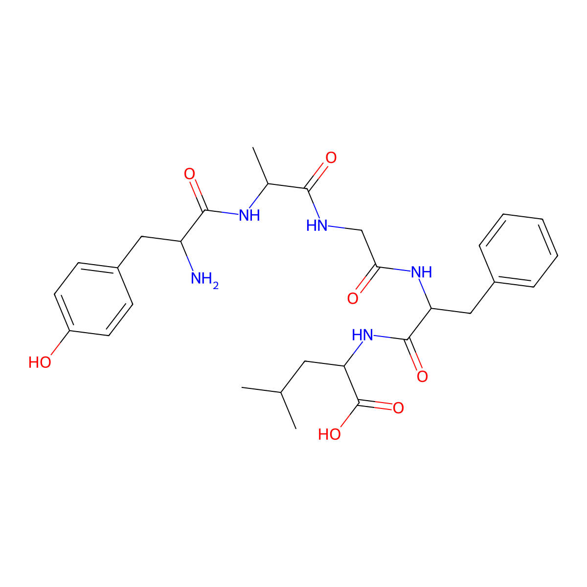 Pentapeptide-18 molecular structure, CAS 64963-01-5