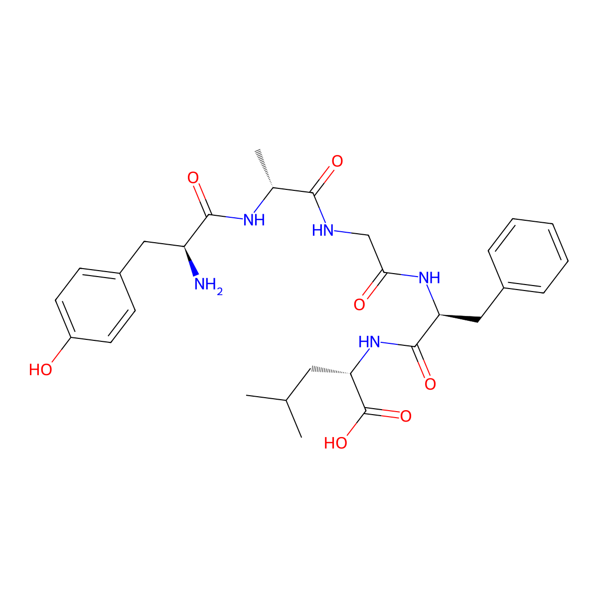 Pentapeptide-18 molecular structure, CAS 64963-01-5