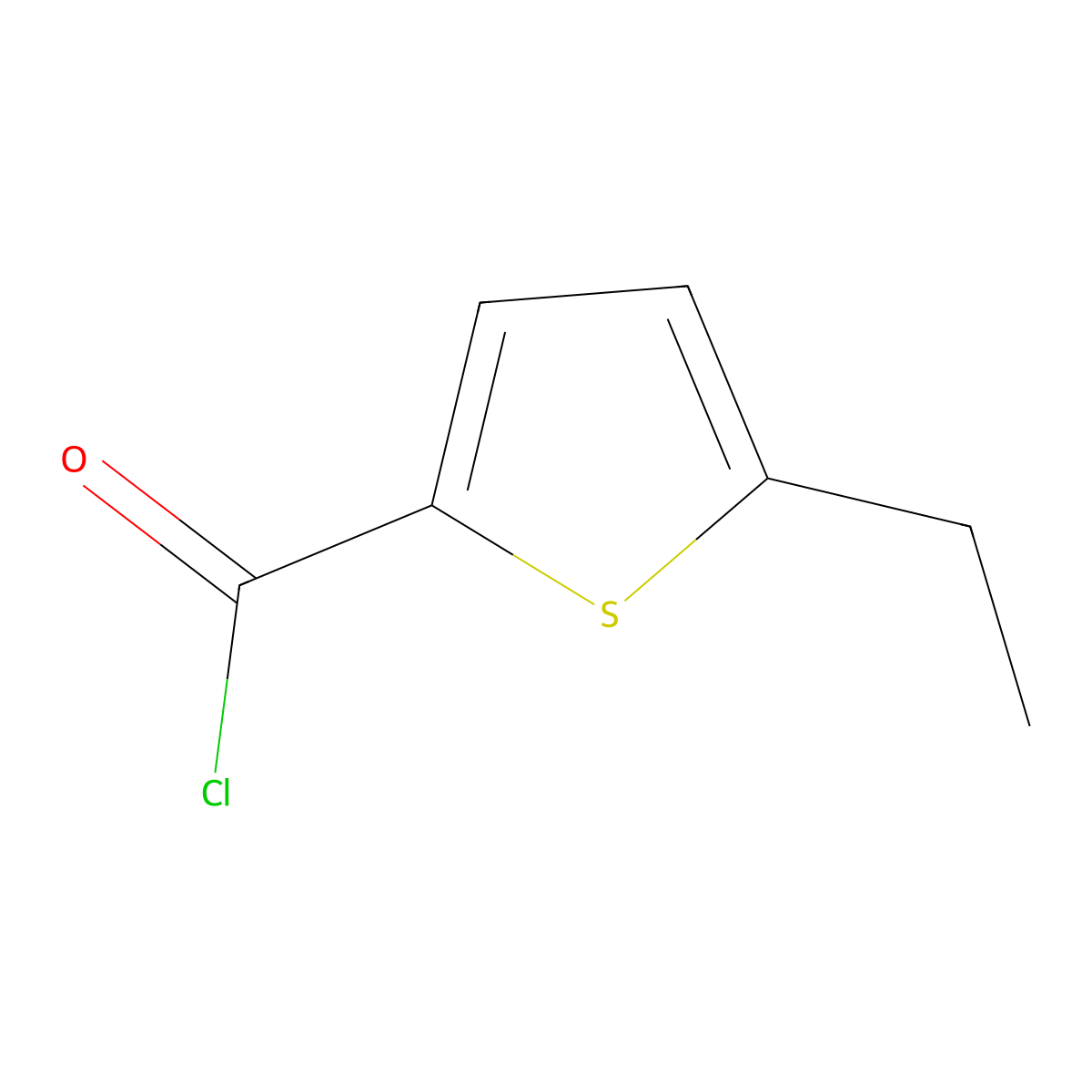 5-Ethylthiophene-2-carbonyl chloride molecular structure, CAS 64964-17-6