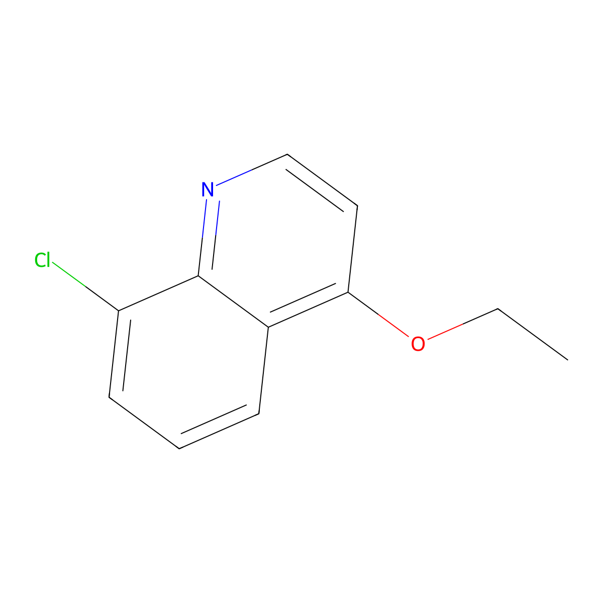 8-Chloro-4-ethoxyquinoline molecular structure, CAS 64965-29-3