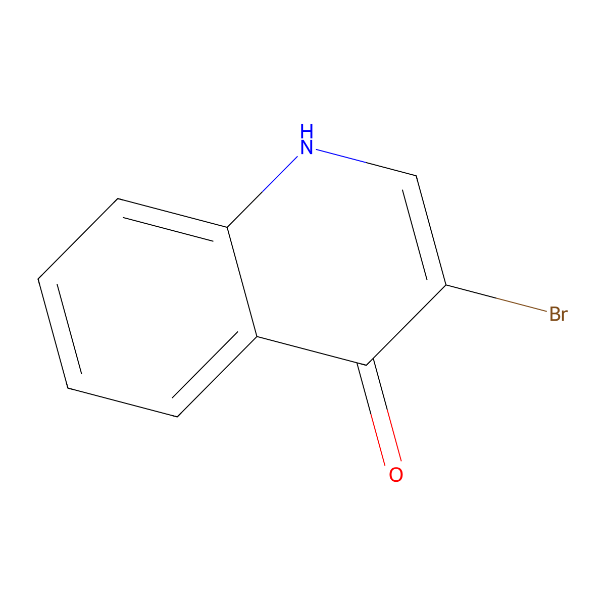 3-Bromoquinolin-4-ol molecular structure, CAS 64965-47-5