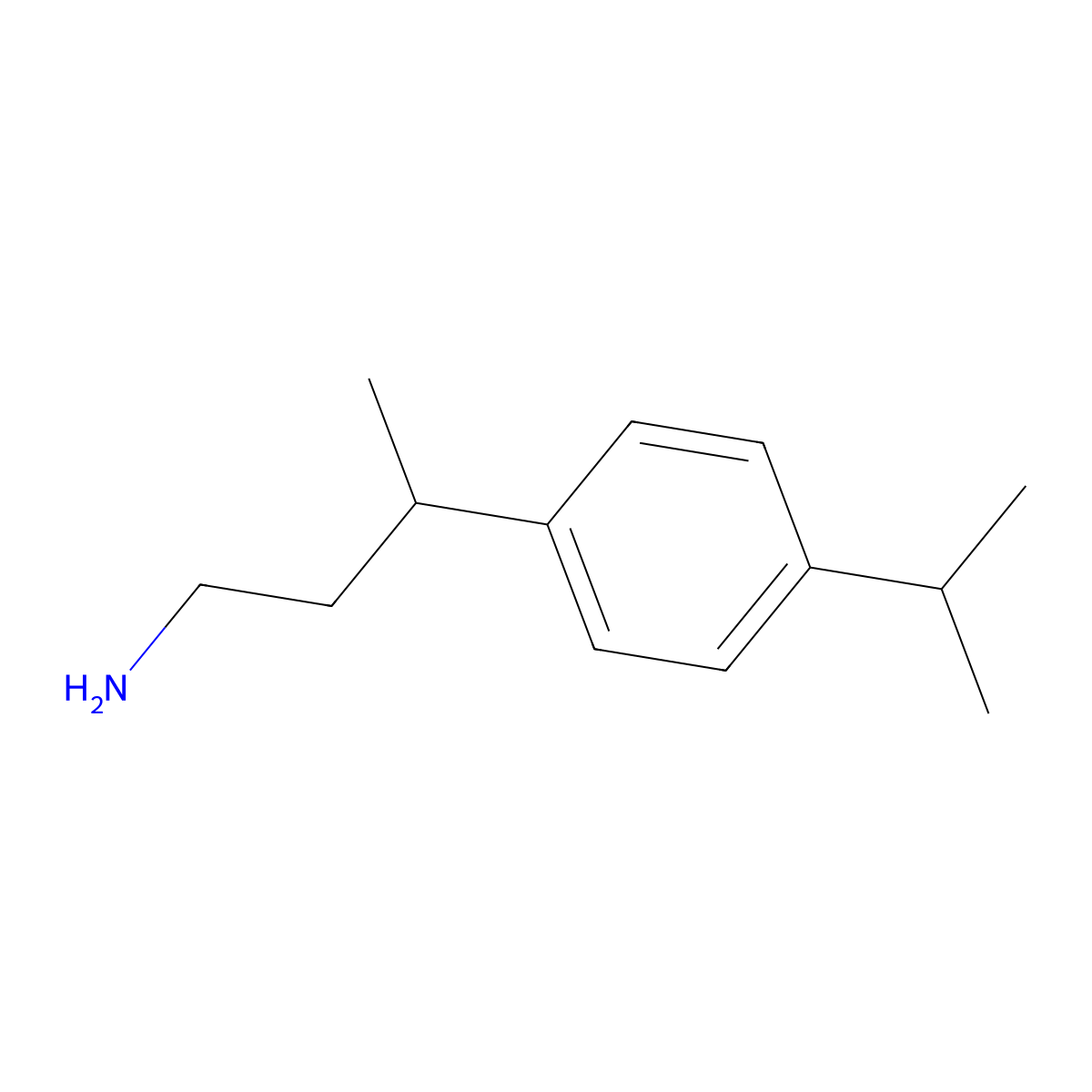 3-(4-Isopropylphenyl)butan-1-amine molecular structure, CAS 64969-61-5