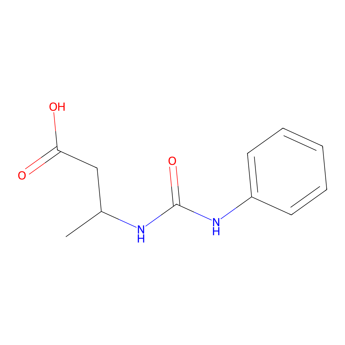 3-[(Phenylcarbamoyl)amino]butanoic acid molecular structure, CAS 6497-10-5