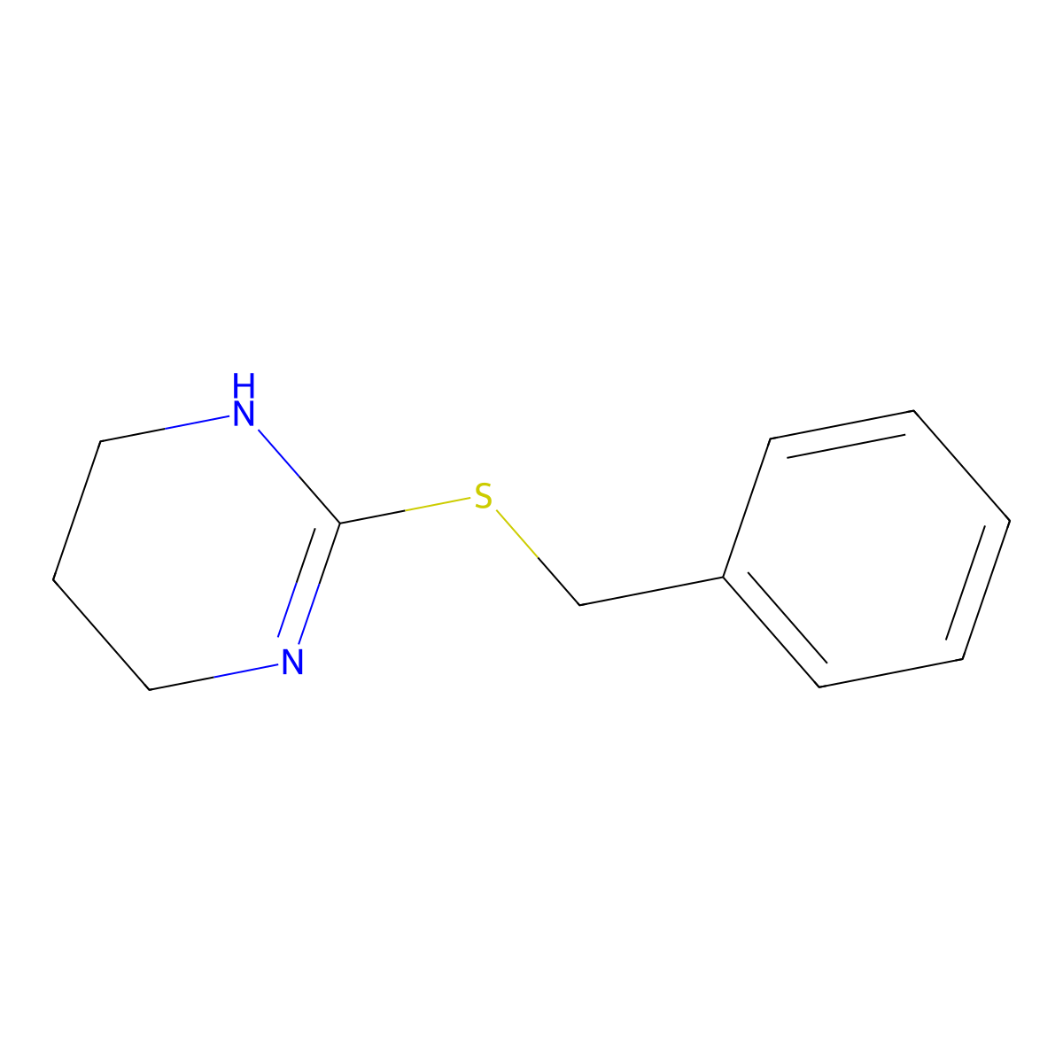 2-(Benzylsulfanyl)-1,4,5,6-tetrahydropyrimidine molecular structure, CAS 6497-88-7