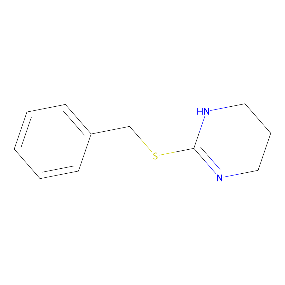 2-(Benzylsulfanyl)-1,4,5,6-tetrahydropyrimidine molecular structure, CAS 6497-88-7