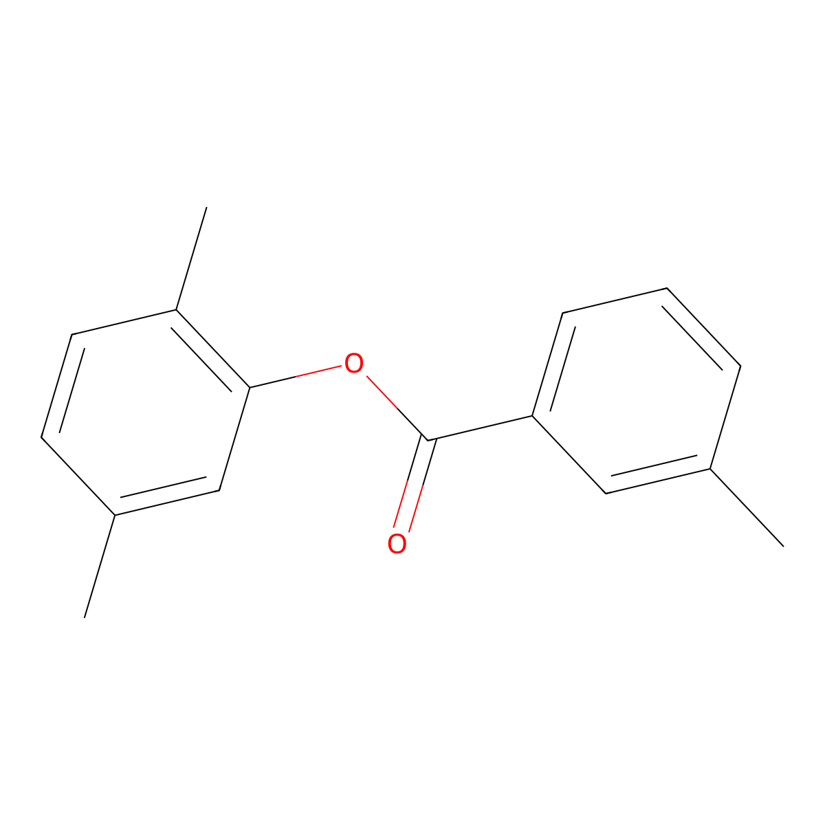 2,5-Dimethylphenyl 3-methylbenzoate molecular structure, CAS 649717-82-8