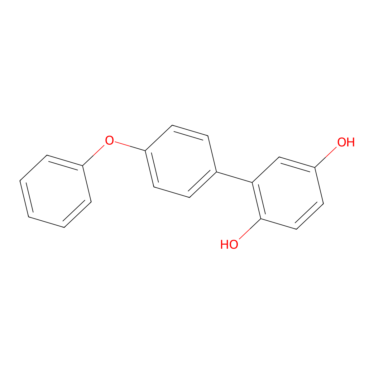 4'-Phenoxy[1,1'-biphenyl]-2,5-diol molecular structure, CAS 649721-36-8