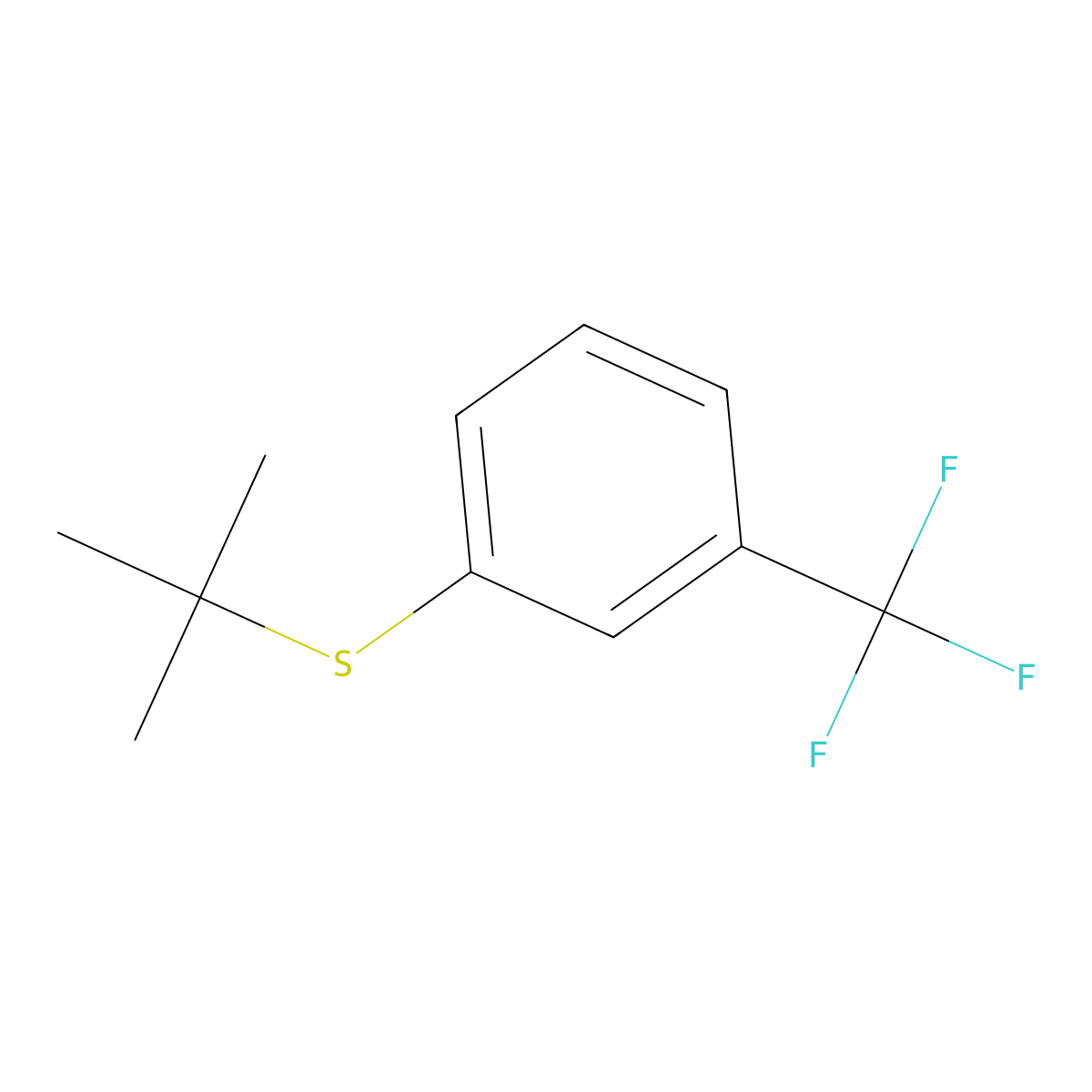 1-(tert-Butylsulfanyl)-3-(trifluoromethyl)benzene molecular structure, CAS 649721-46-0