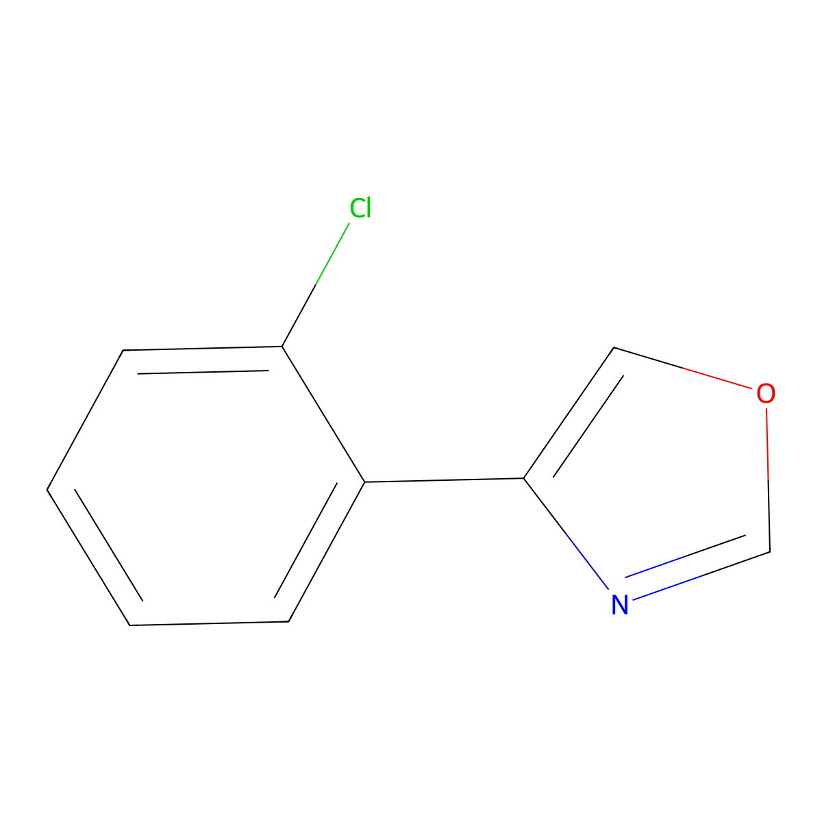 4-(2-Chlorophenyl)oxazole molecular structure, CAS 649735-37-5