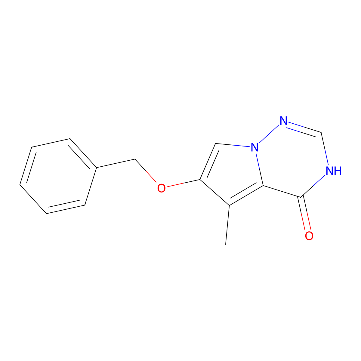 6-(Benzyloxy)-5-methylpyrrolo[2,1-F][1,2,4]triazin-4(3H)-one molecular structure, CAS 649736-26-5