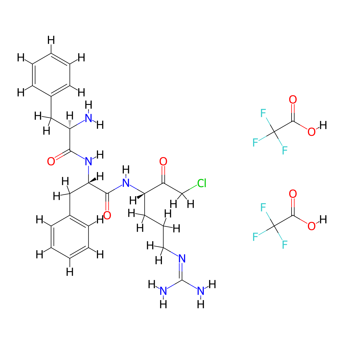PPACKII (trifluoroacetate salt) molecular structure, CAS 649748-23-2
