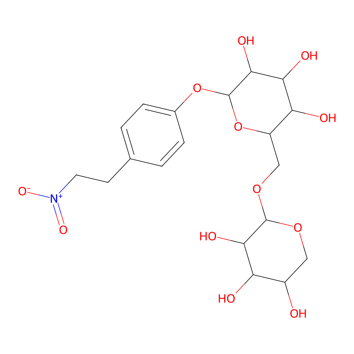 Thalictricoside molecular structure, CAS 649758-25-8