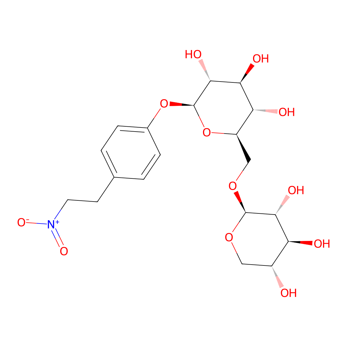 Thalictricoside molecular structure, CAS 649758-25-8