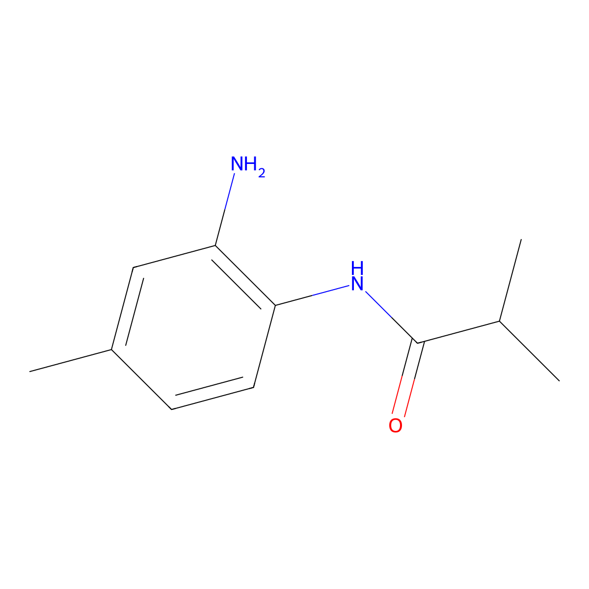 N-(2-Amino-4-methylphenyl)-2-methylpropanamide molecular structure, CAS 649763-42-8