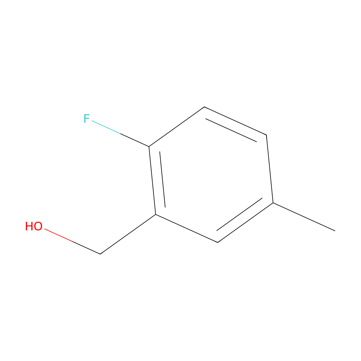 (2-Fluoro-5-methylphenyl)methanol molecular structure, CAS 64977-30-6