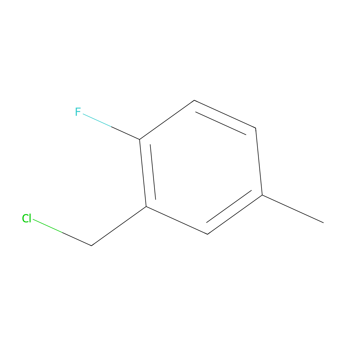 2-(Chloromethyl)-1-fluoro-4-methylbenzene molecular structure, CAS 64977-31-7