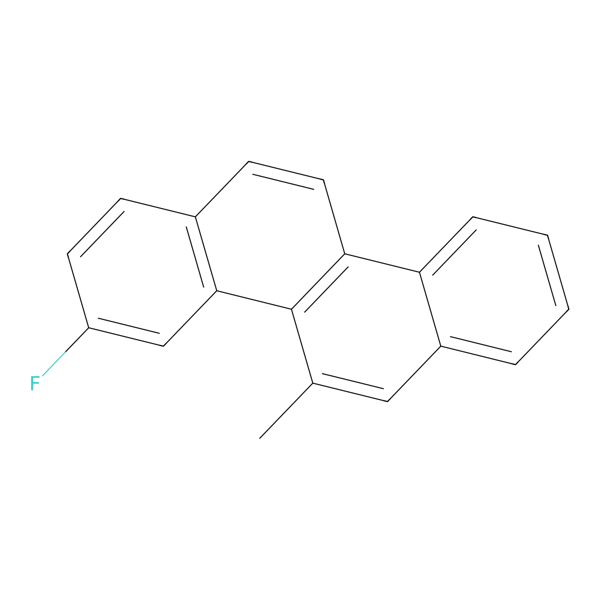 3-Fluoro-5-methylchrysene molecular structure, CAS 64977-45-3