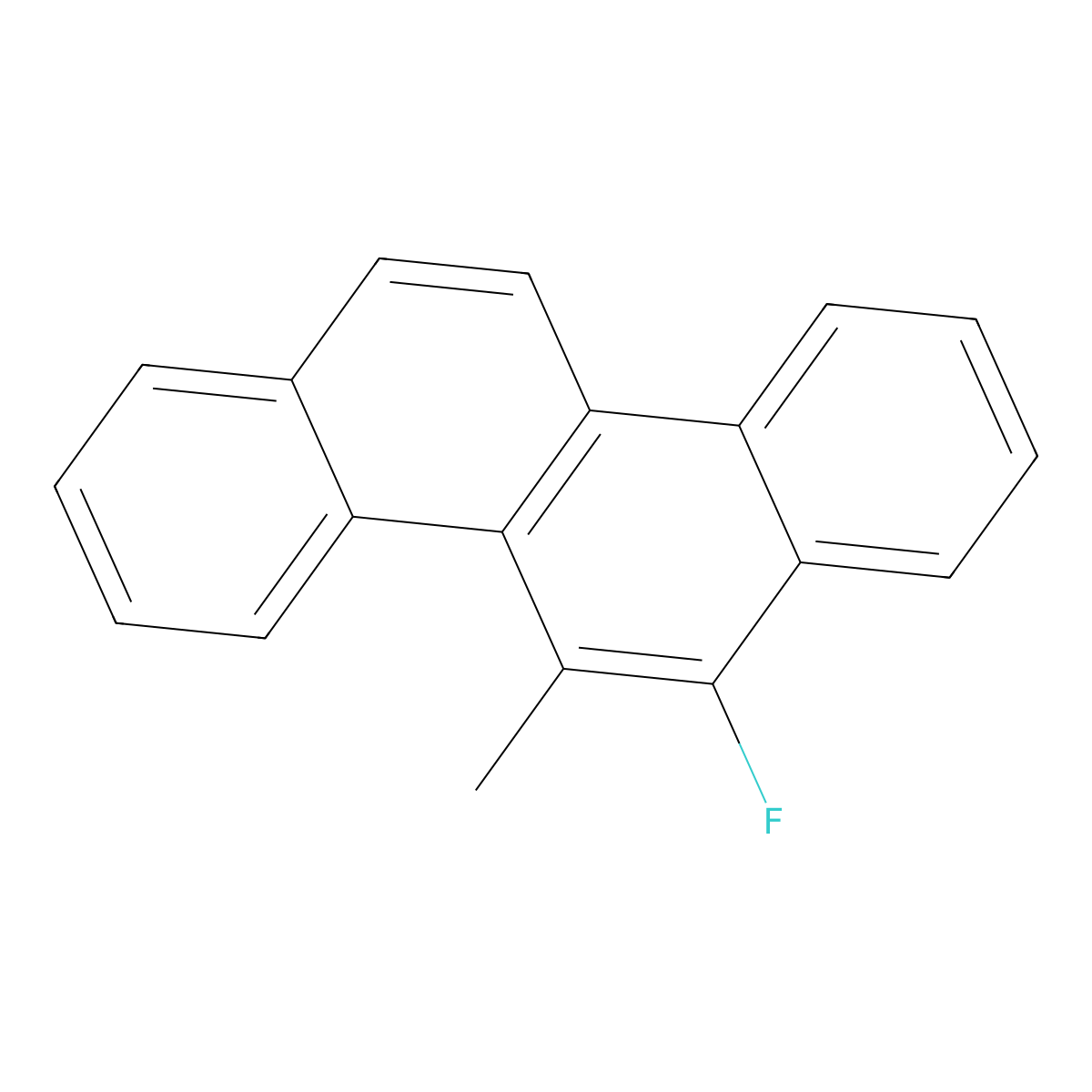 6-Fluoro-5-methylchrysene molecular structure, CAS 64977-46-4