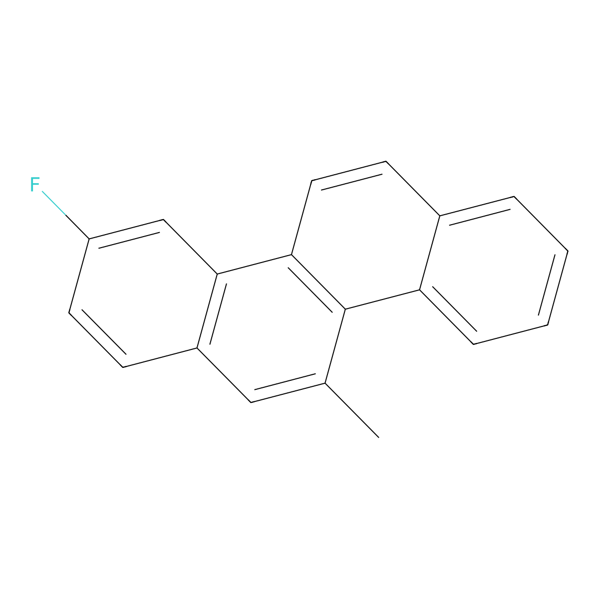 9-Fluoro-5-methylchrysene molecular structure, CAS 64977-48-6